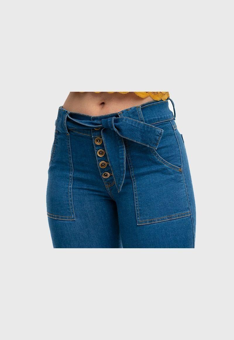 Jeans Mujer Levanta Cola Azul Urbanos Fascinate 1005-3