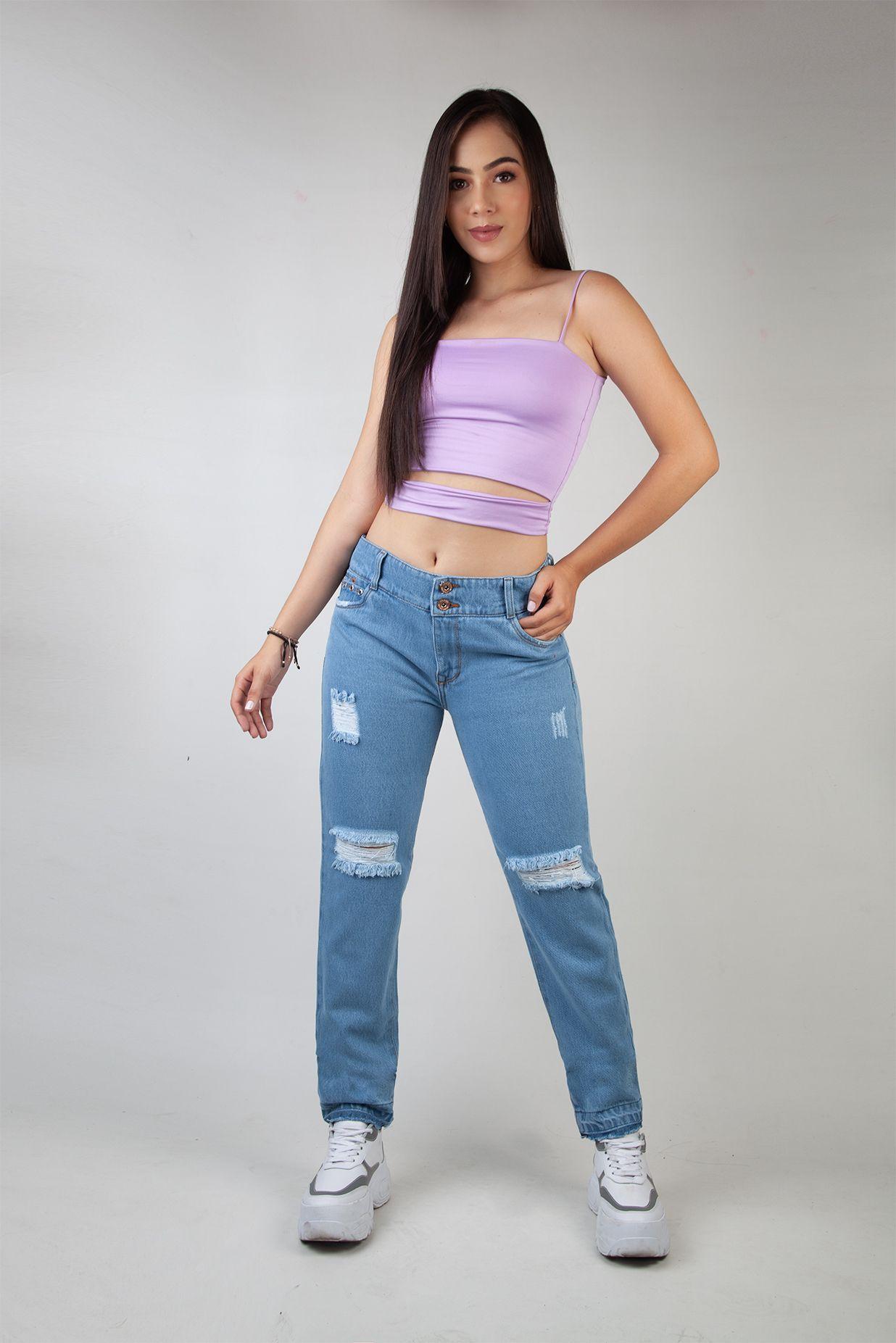 JEANS DAMA AZUL SHADDAY 3367 T/6-0