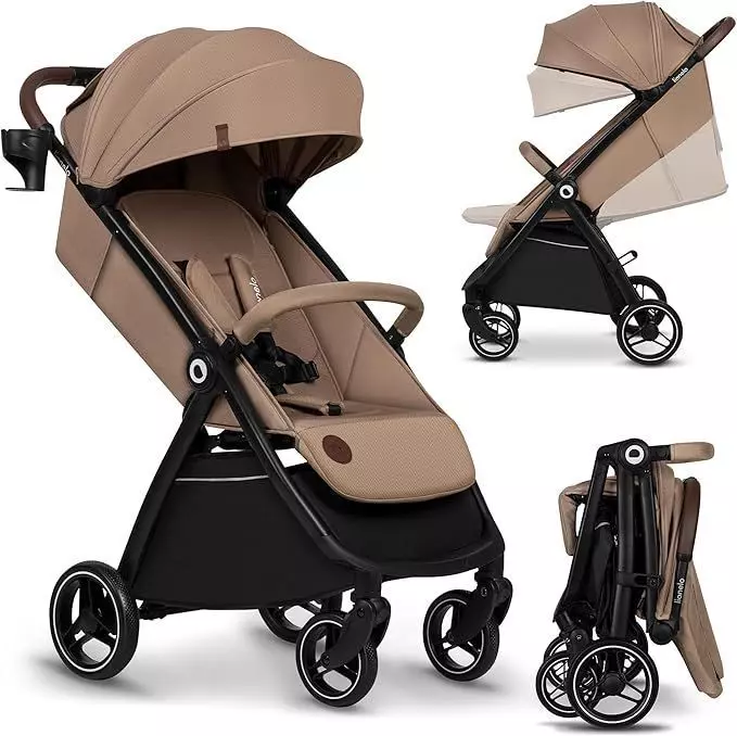 Coche de Paseo Ingrid Plegable Autom tico con Capota XXL UPF50-0