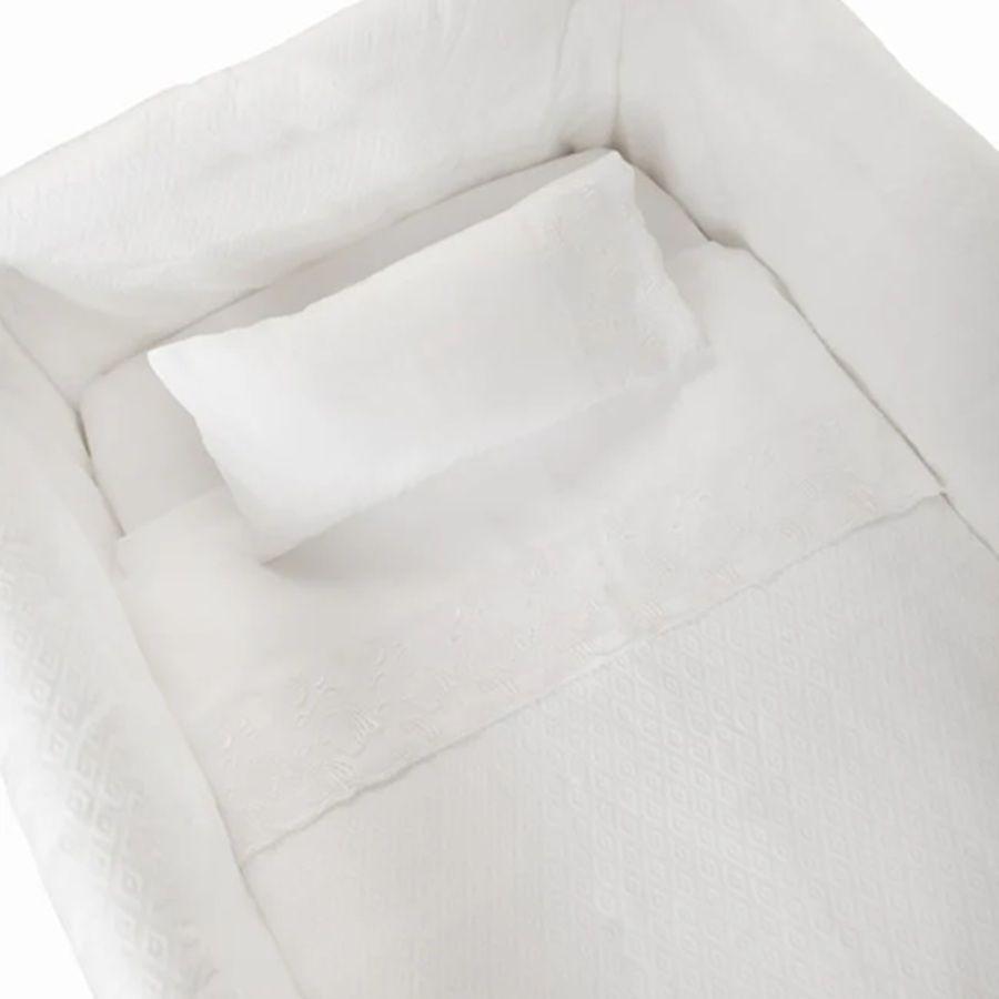 Cuna con Dosel Bee Bee Pique Blanco-2