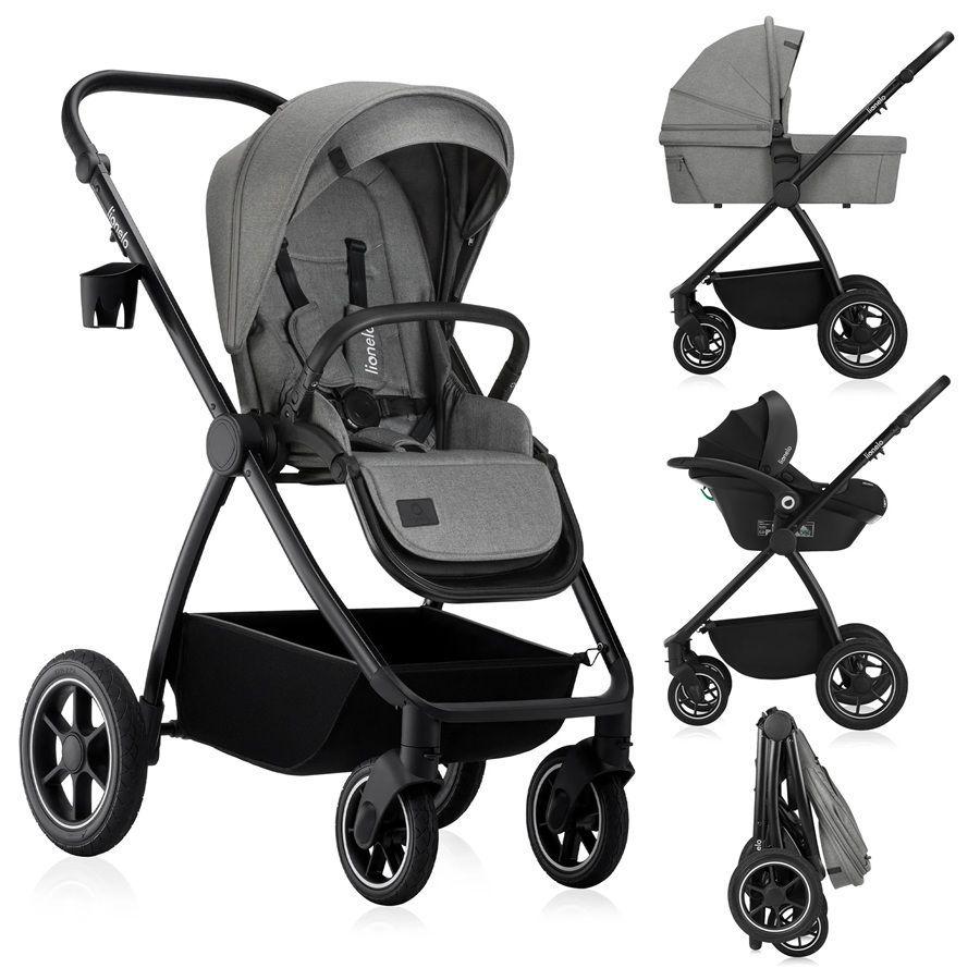 Coche Travel System 3 en 1 Meril Negro Lionelo-6