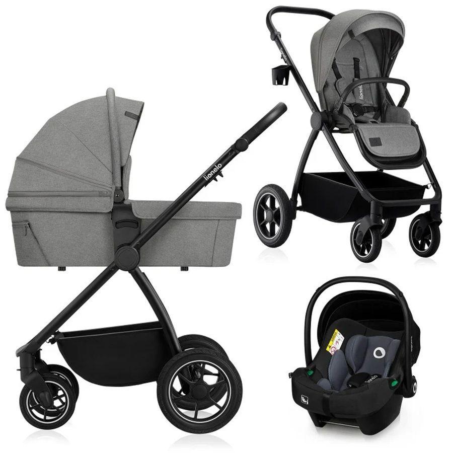 Coche Travel System 3 en 1 Meril Negro Lionelo-8