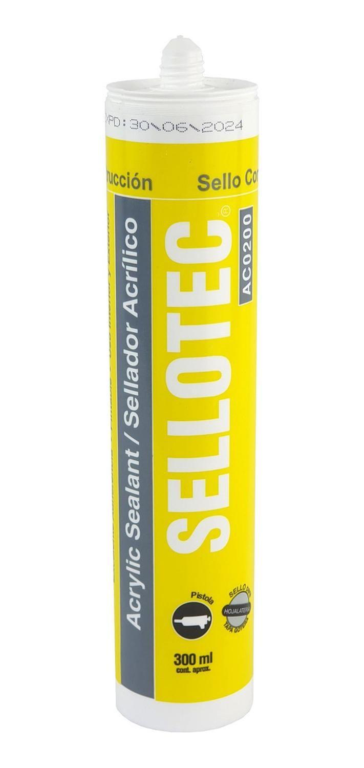 Sello Acrilico Pintable Blanco Sellotec 300ml-0