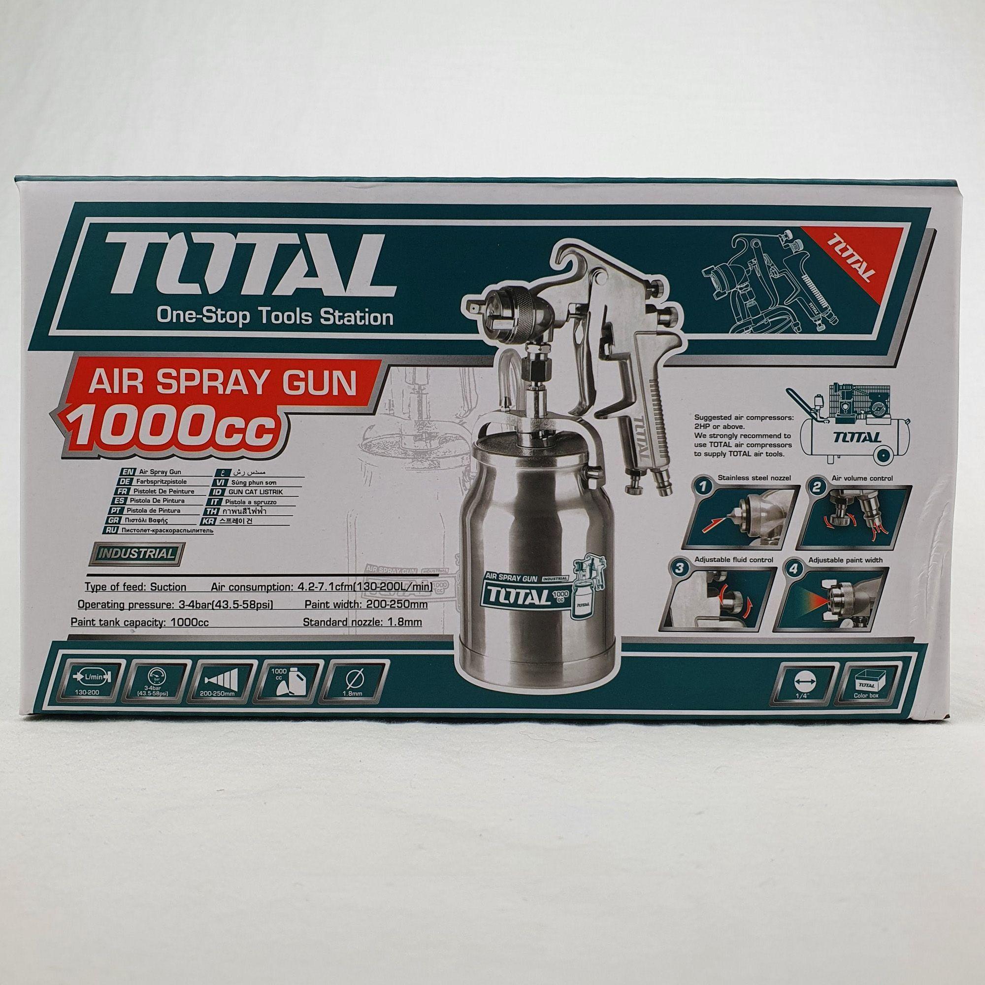  PISTOLA PARA PINTAR 1.000 C.C METALICO TOTAL-0