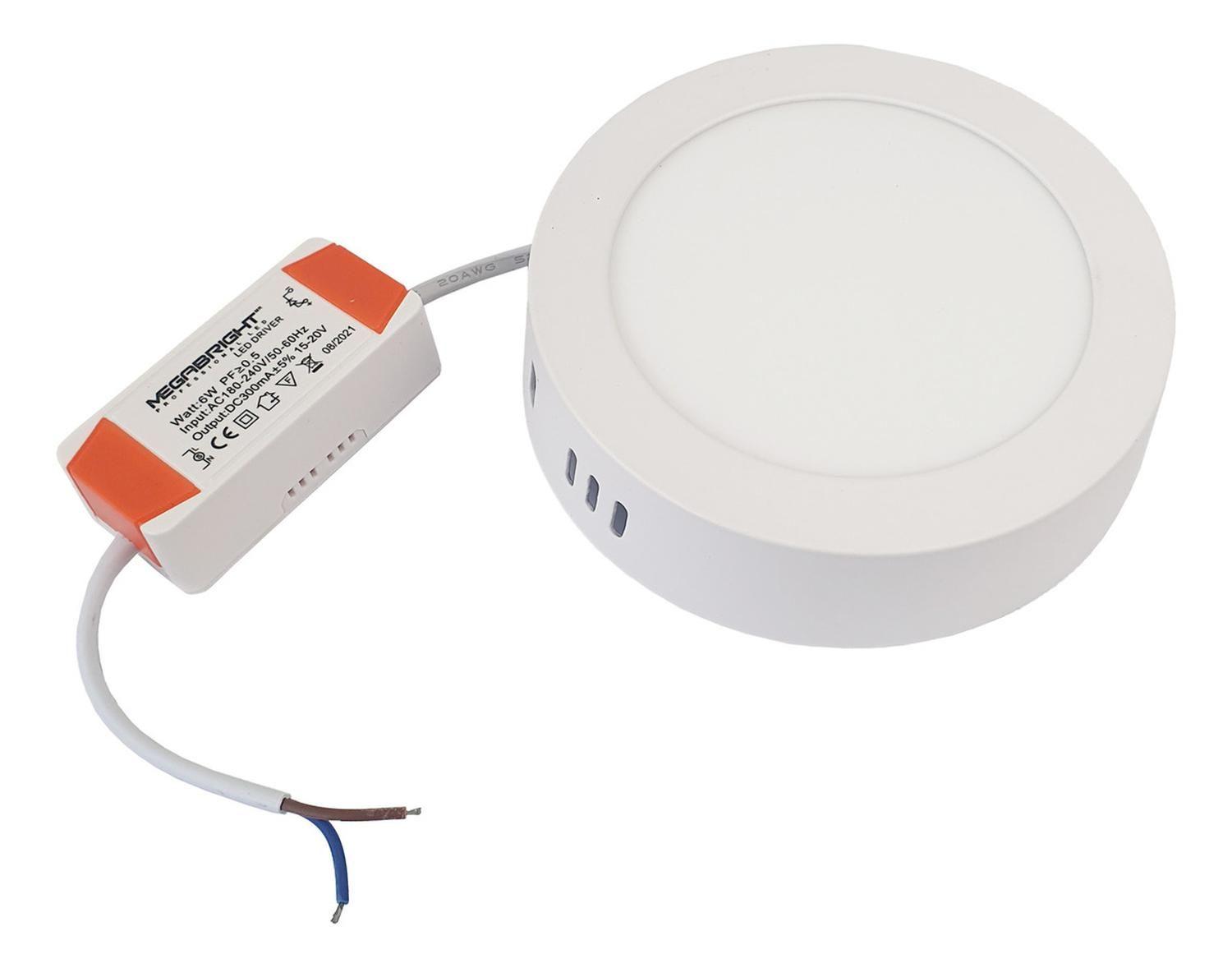 Panel Led Sobrepuesto 6 Watt Luz Calida-1