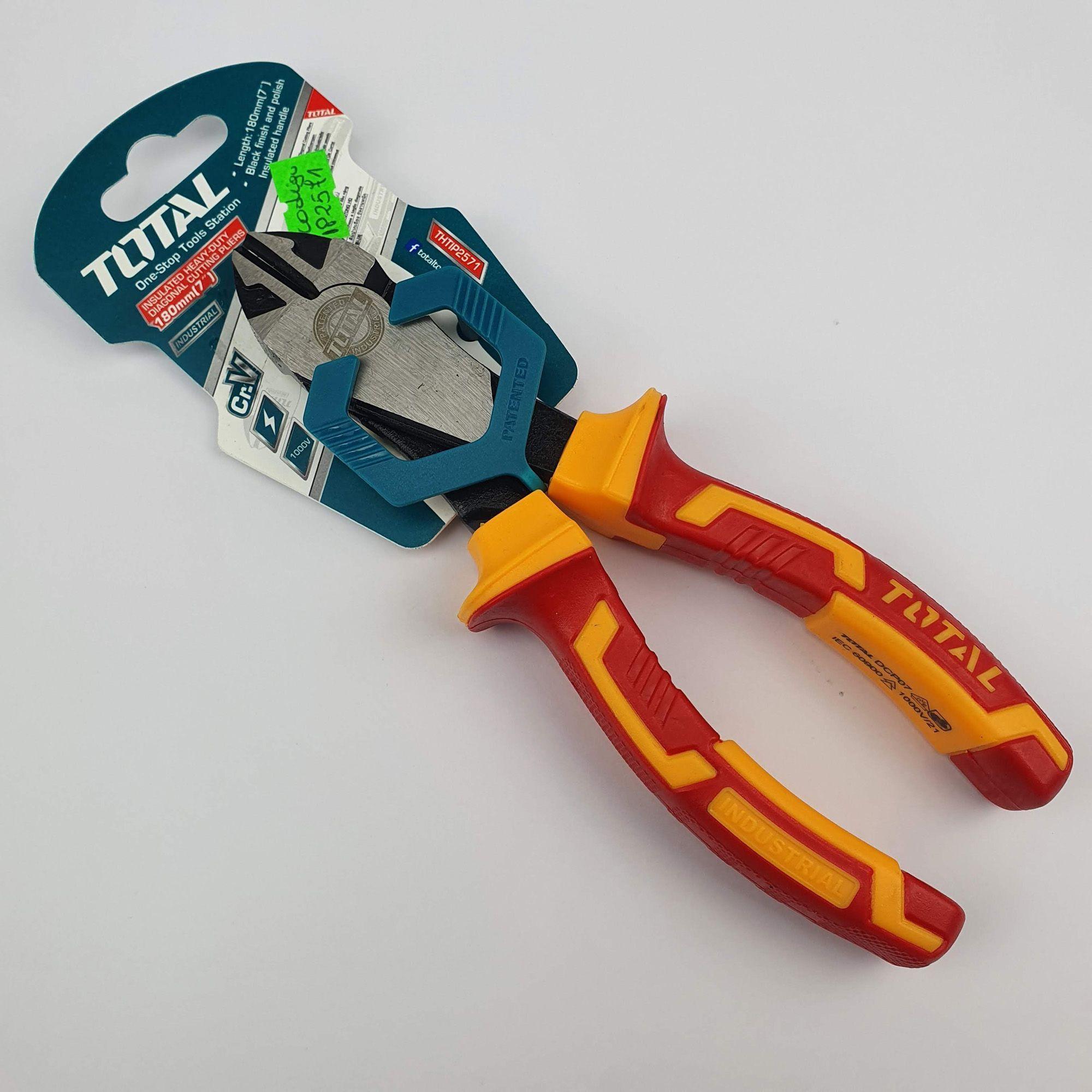 ALICATE CORTE DIAGONAL AISLADO 7" 1000 V  TOTAL-0