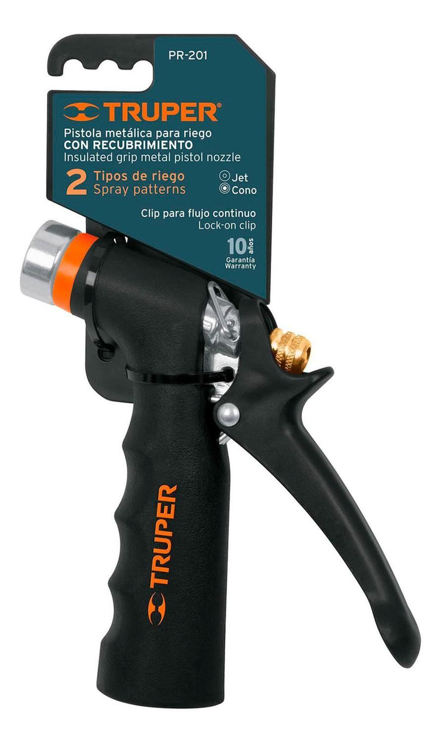 Pistola Riego Metalica Recub 2 Func Truper-0