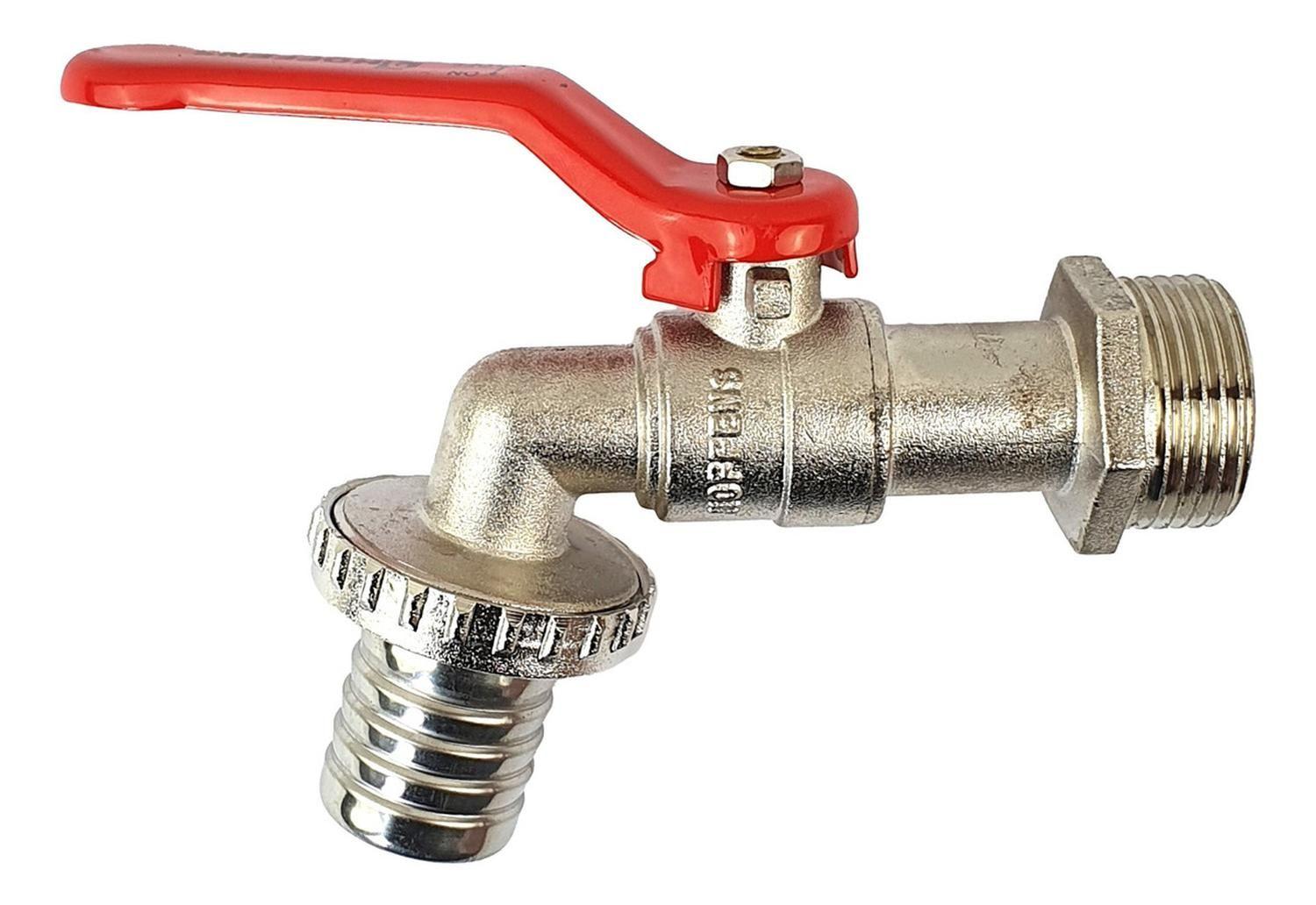 Llave Bola Jardin 1 Corte Rapido Hoffens-0