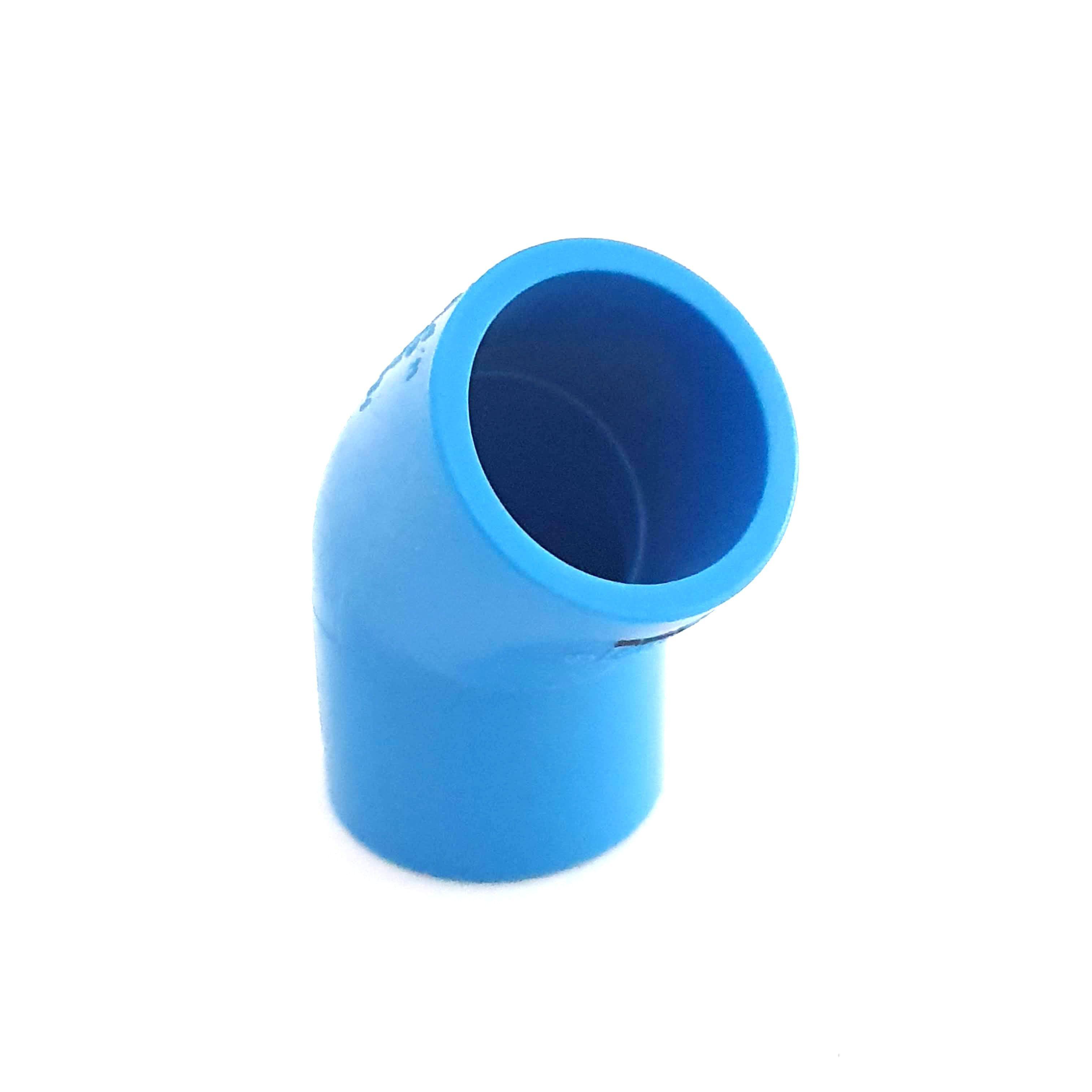 PACK 5 UNIDADES CODO PVC HIDRAULICO 20 M.M 45 GRADOS-0