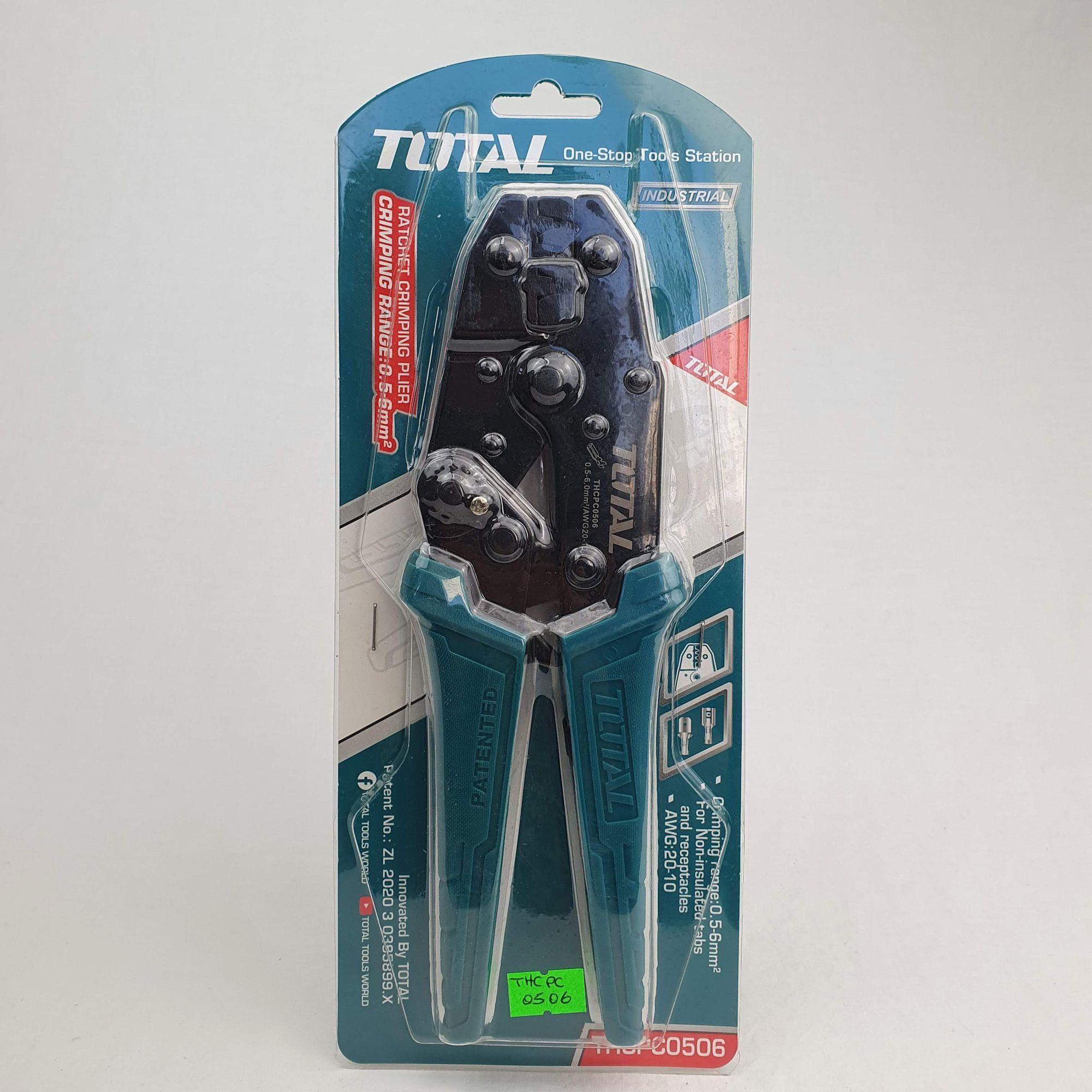  ALICATE APRIETE TERMINAL 0.5-6 MM 2 TOTAL-0