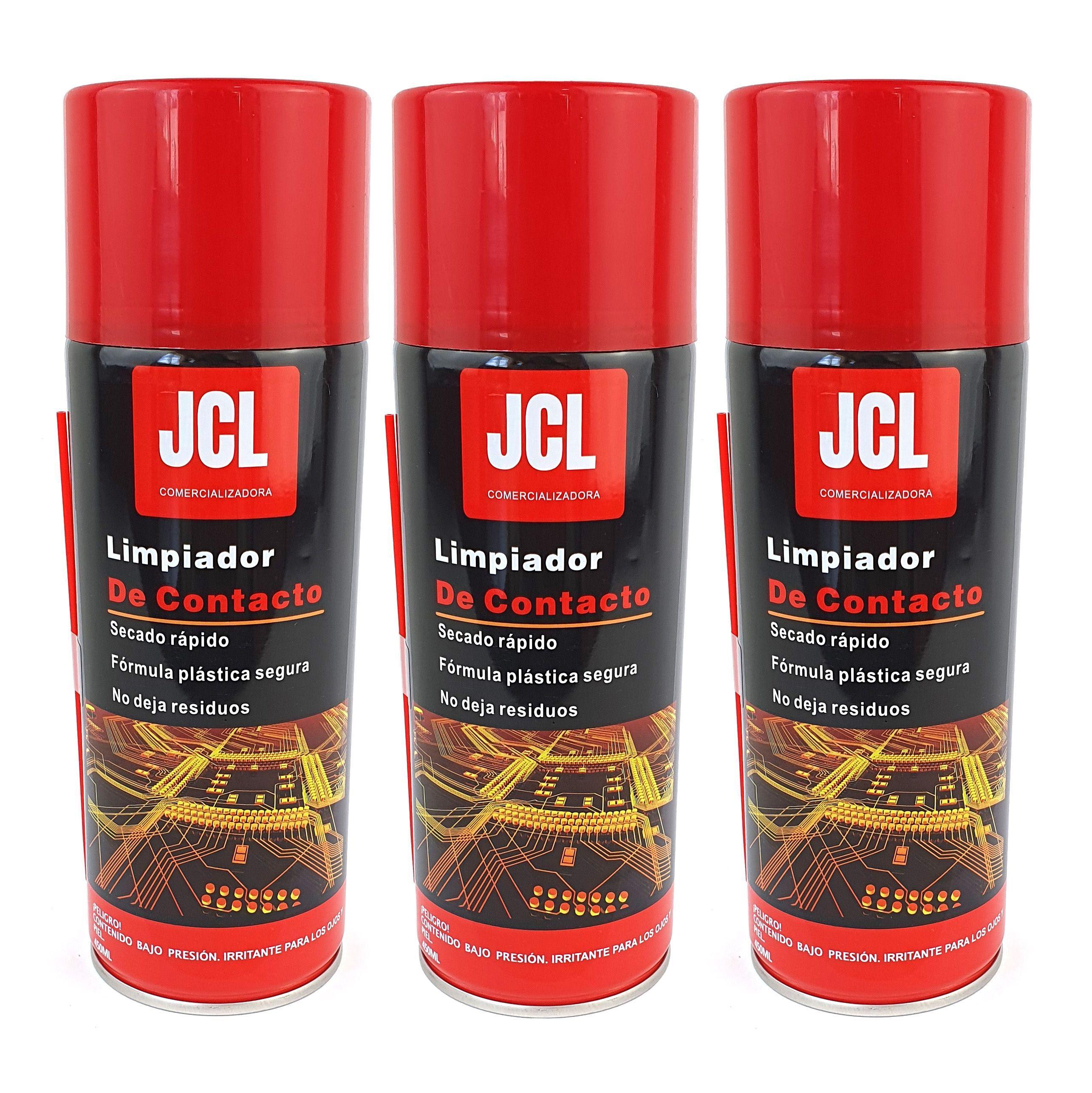 PACK 3 UNIDADES LIMPIA CONTACTOS SPRAY 450 ML JCL -2