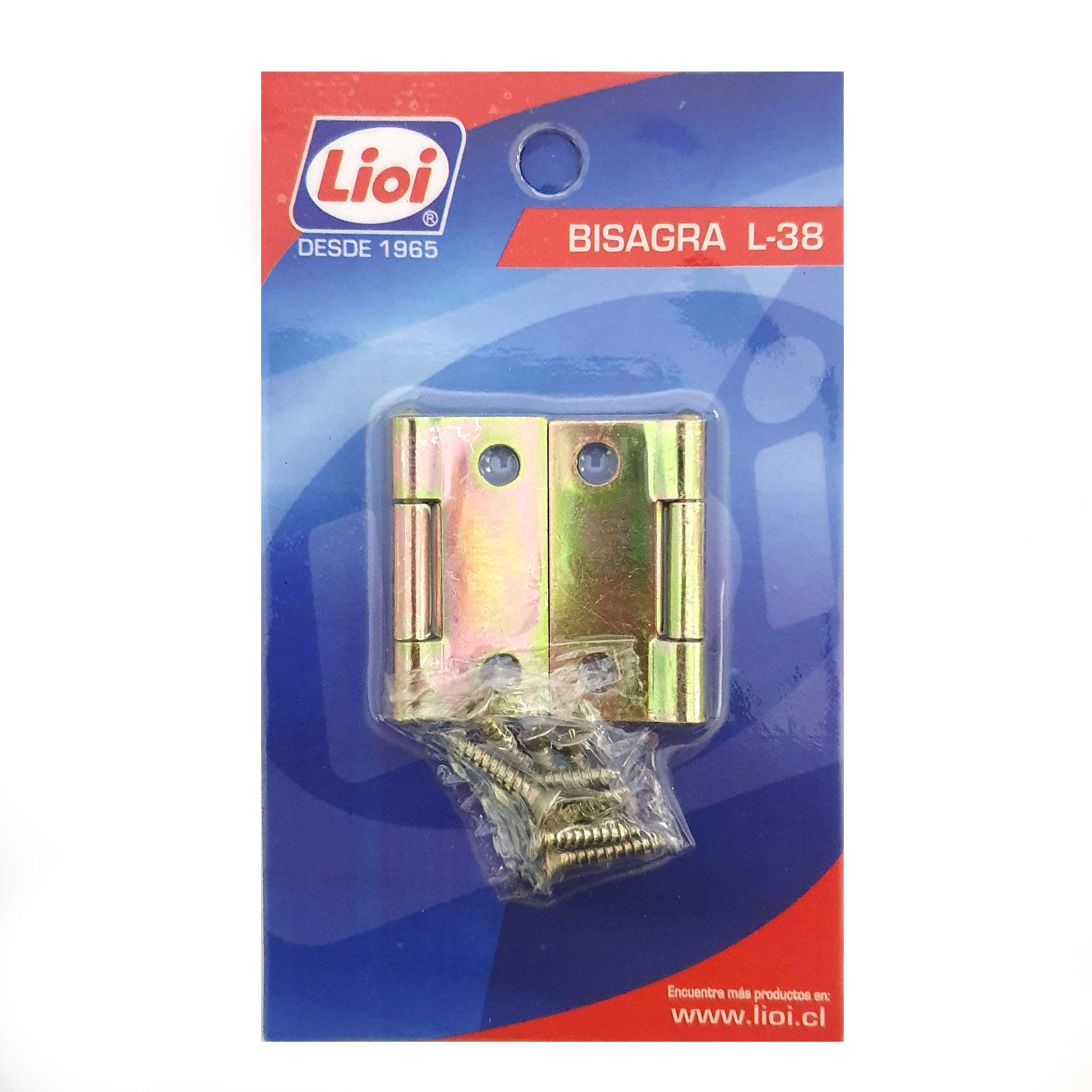BISAGRAS    L-38   1 1/2"  ZINC  LIOI 2 U INIDADES -0