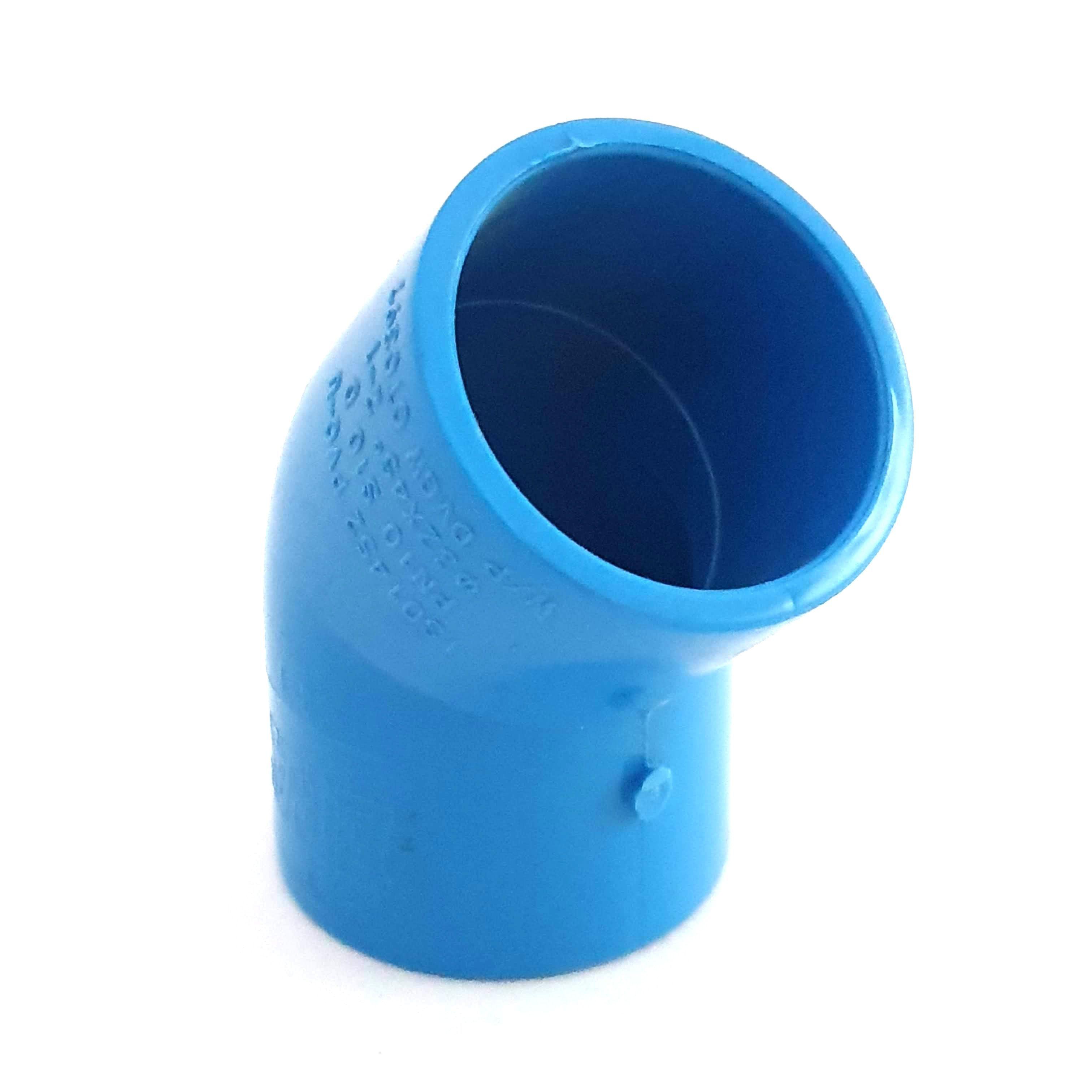 PACK 10 UNIDADES CODO PVC HIDRAULICO 32 M.M 45 GRADOS-0