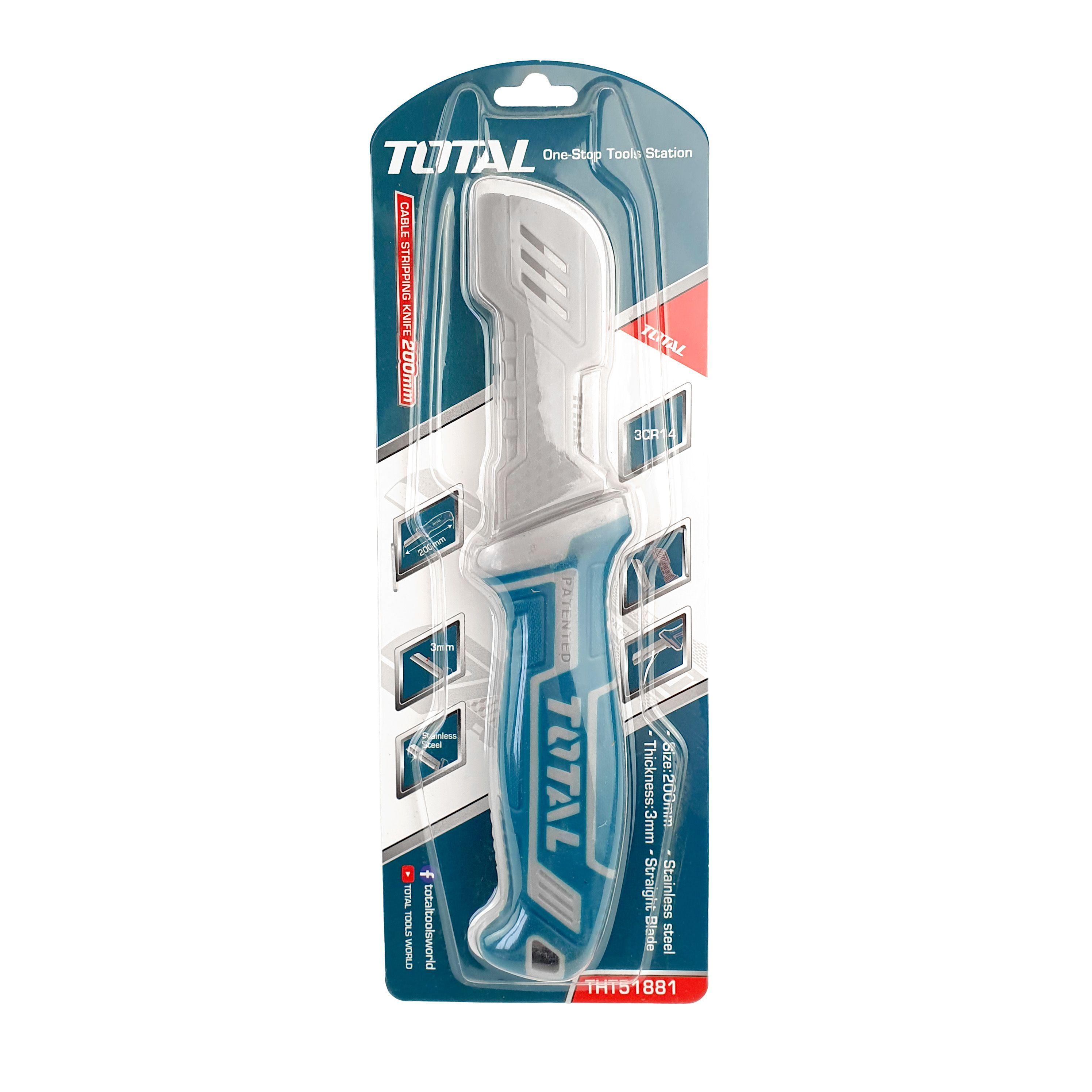 CUCHILLO PELACABLES RECTO 200 MM TOTAL-0