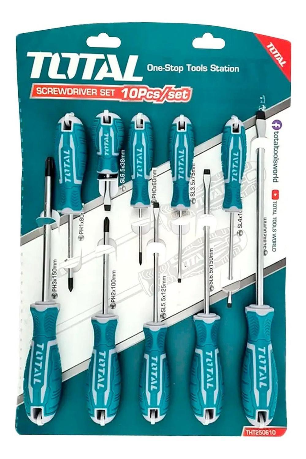Juego Destornillador 10 Pcs Total-1