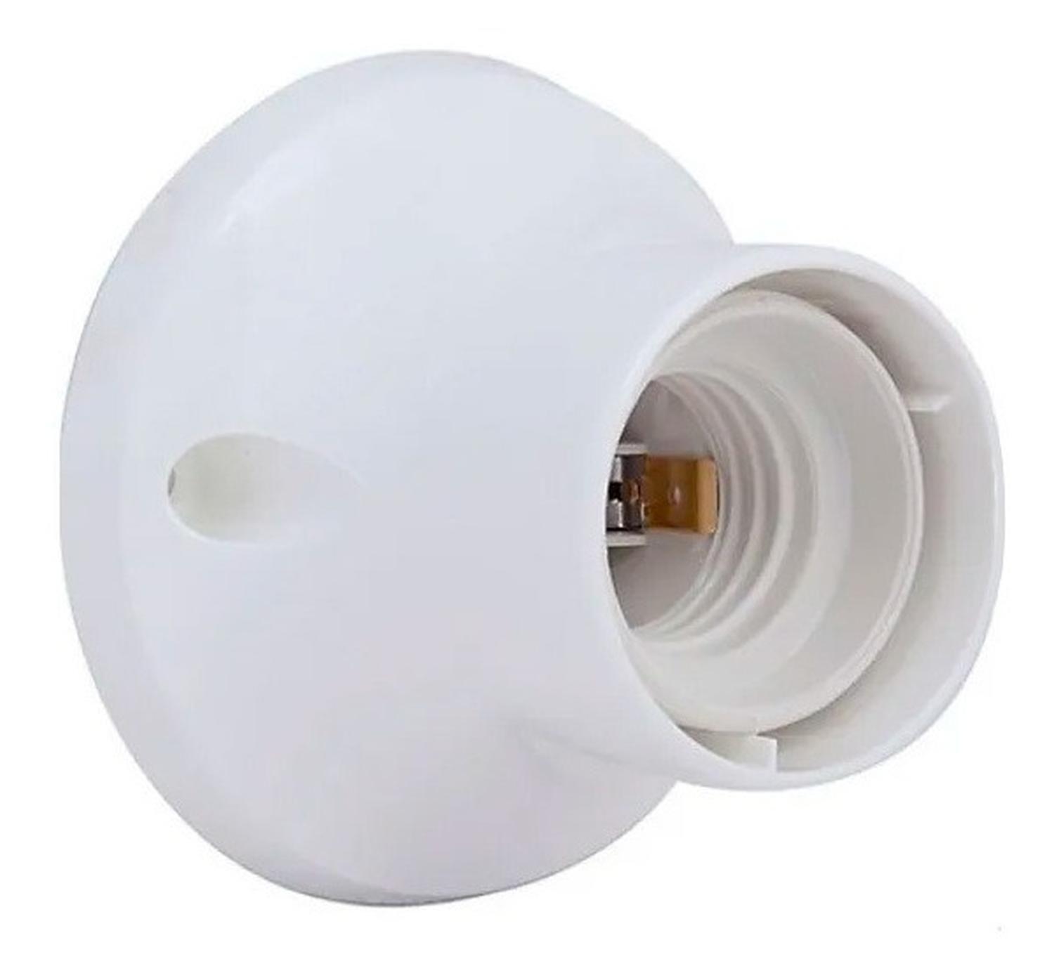 Soquete Base Recta Blanco Mec-0