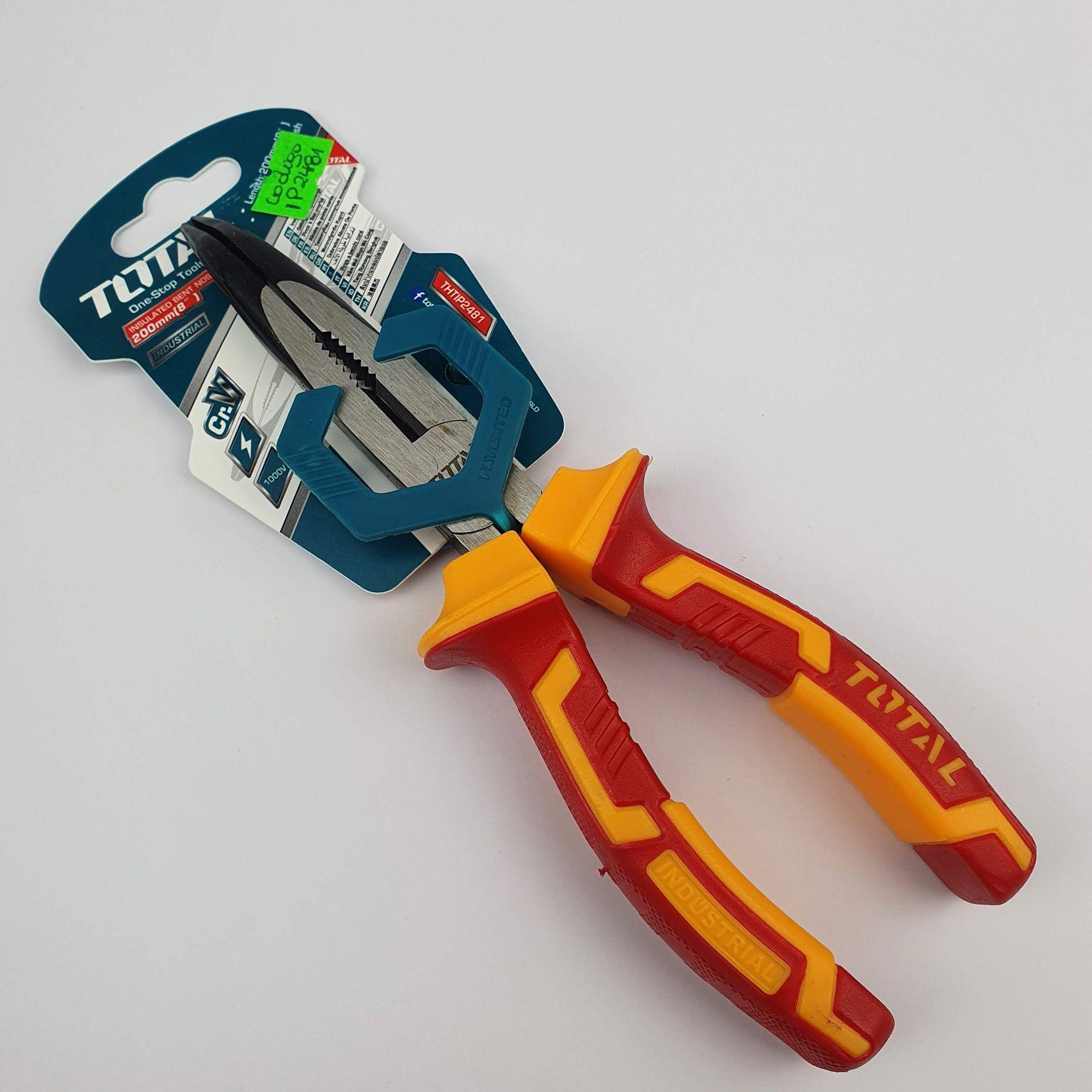  ALICATE PUNTA CURVA AISLADO 1000 V 8" TOTAL-0