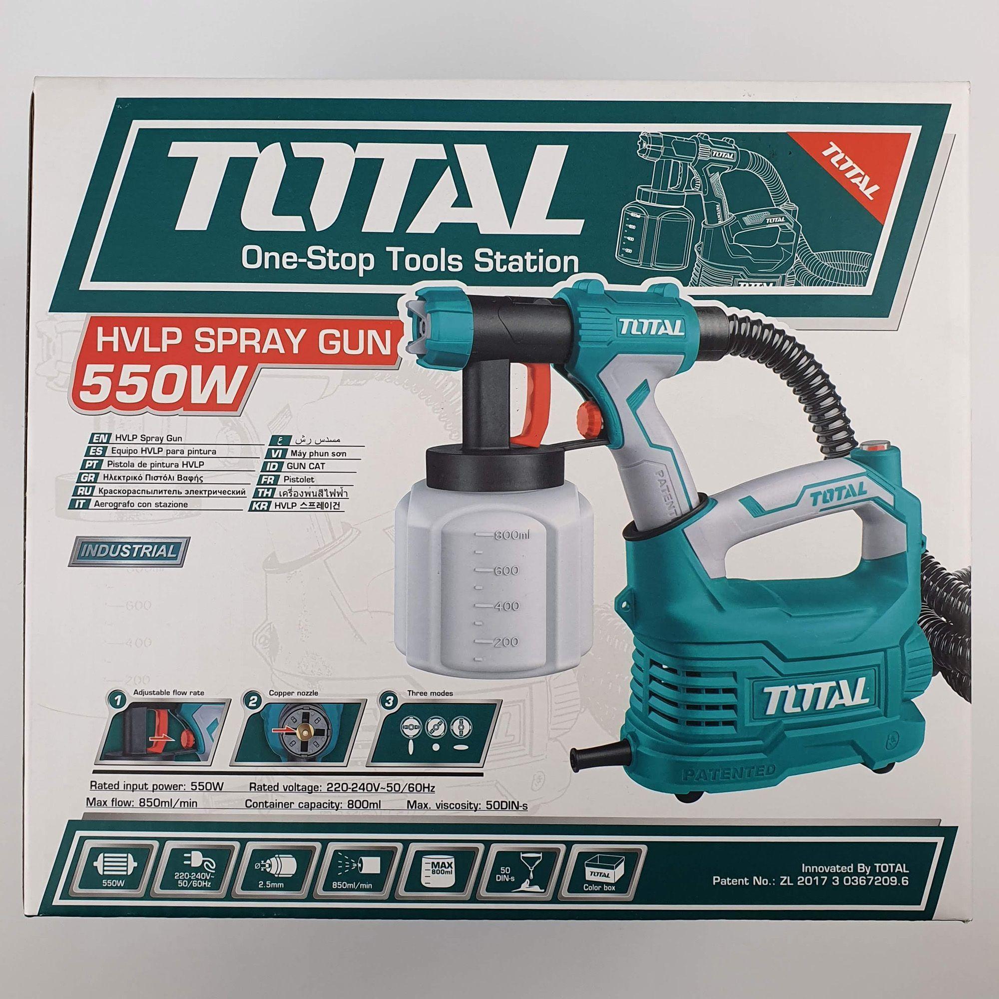 KIT PISTOLA PINTURA ELECTRICA 550 WATT TOTAL-0