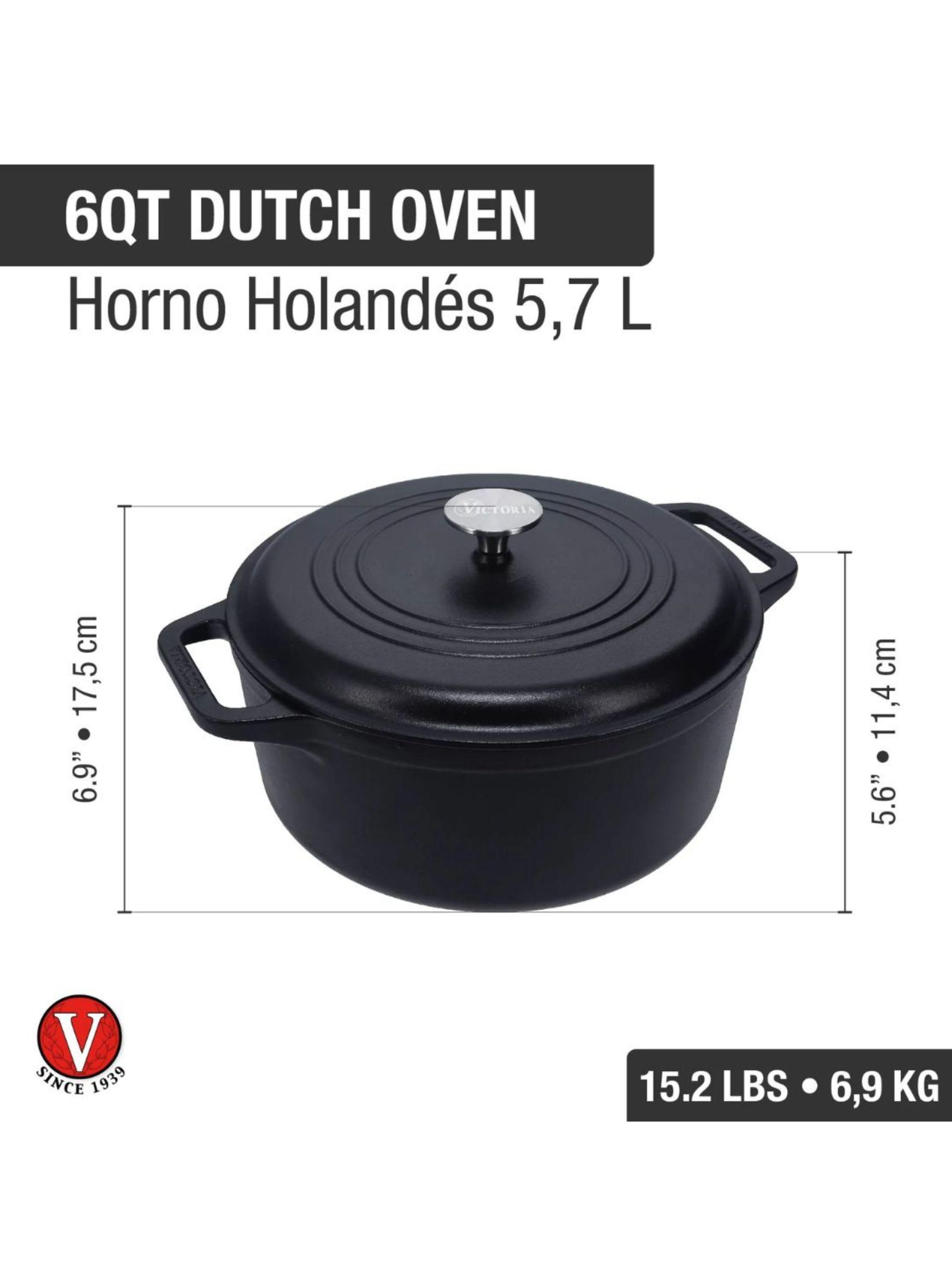 Olla de Hierro Fundido Esmaltado 5 7 Litros Victoria-7