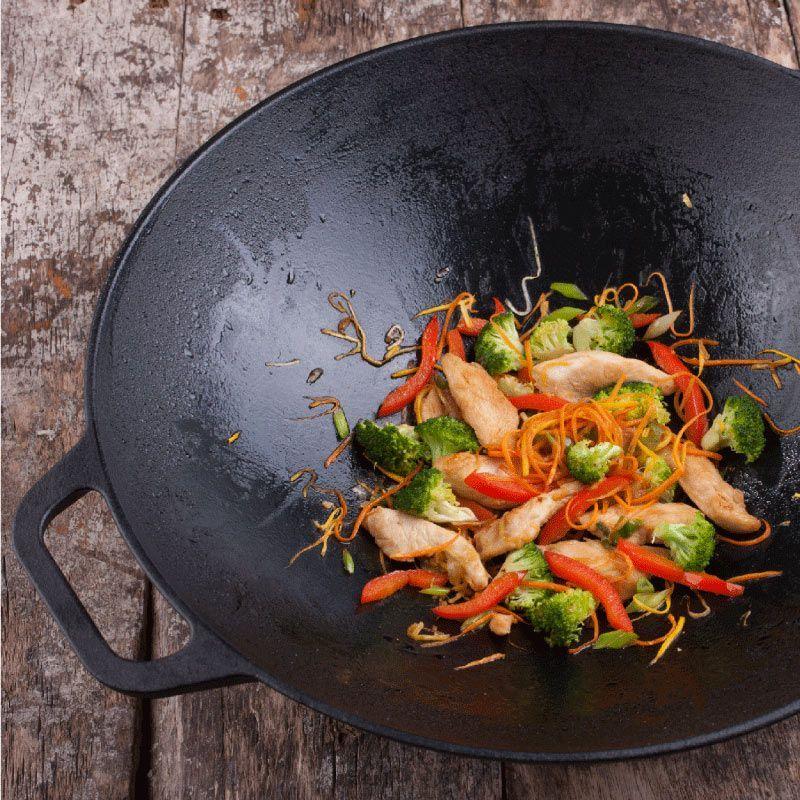 Wok de Hierro Fundido Esmaltado 36.4 cm-2