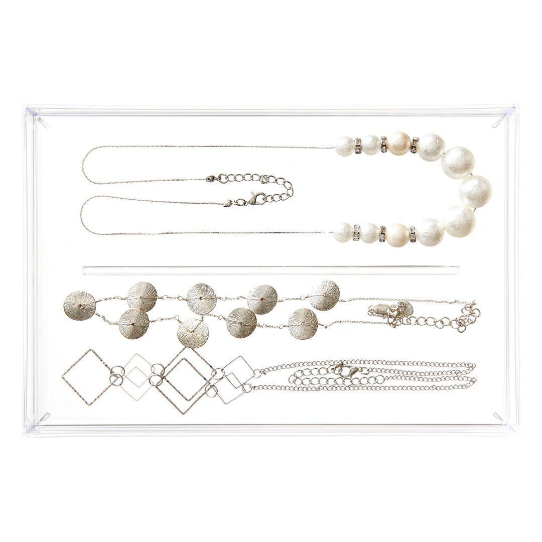 Organizador De Cajón y Accesorios Transparente de 2 secciones-3