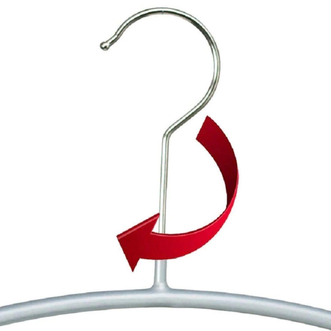 Set de 10 Colgadores De Ropa Economic 40 cm, silver.-2