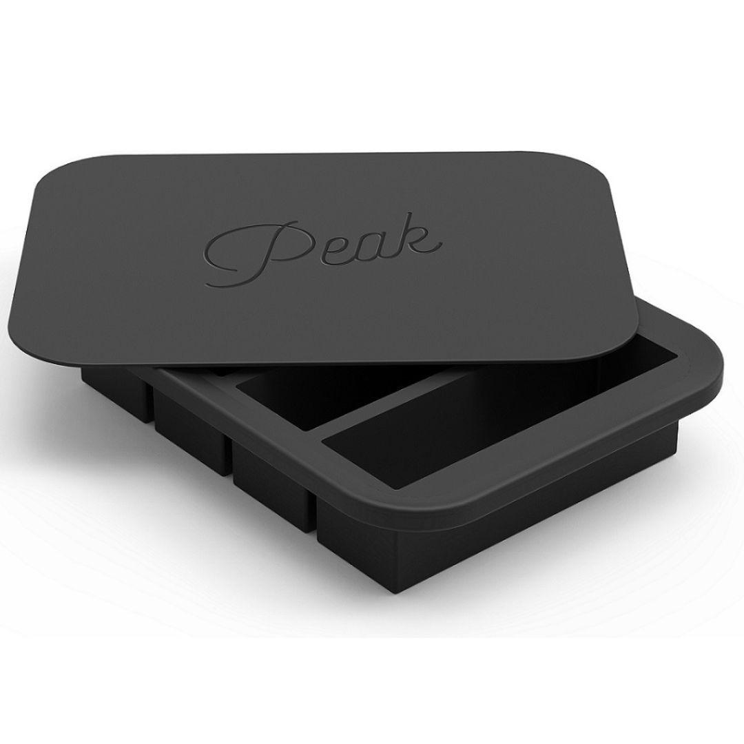 Cubetera para 4 Hielos con Tapa Negro Peak "Collins Ice Tray"-0