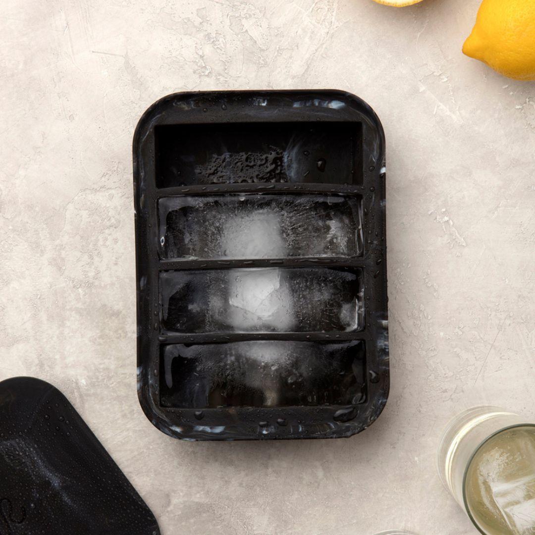 Cubetera para 4 Hielos con Tapa Negro Peak "Collins Ice Tray"-2