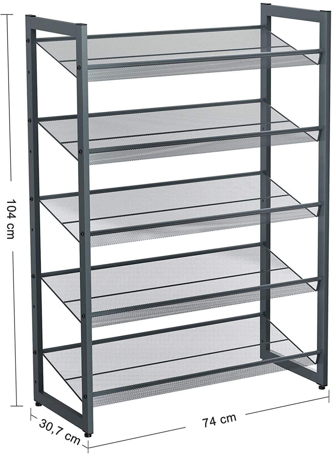 Zapatero / Estante Ajustable de 5 Niveles.-2
