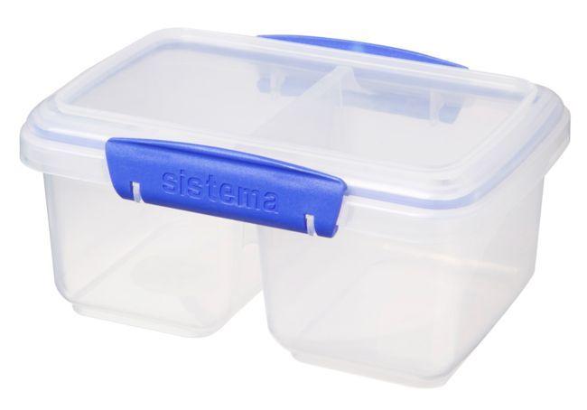 Contenedor 850 ml cuadrado doble.-1