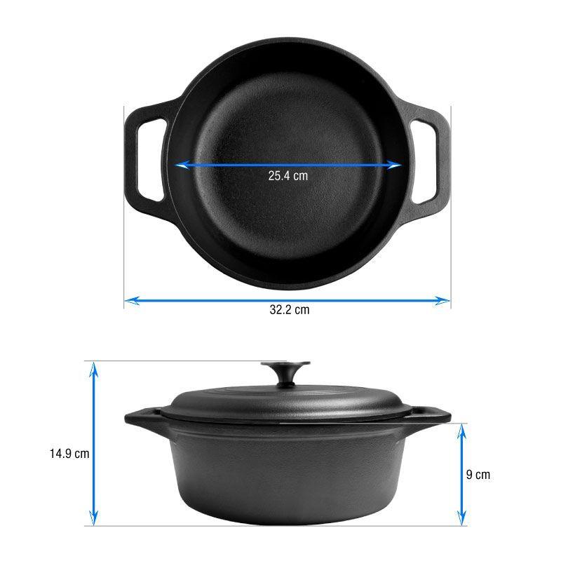 Horno Holandés de Hierro Fundido Esmaltada 3.8 Litros-6