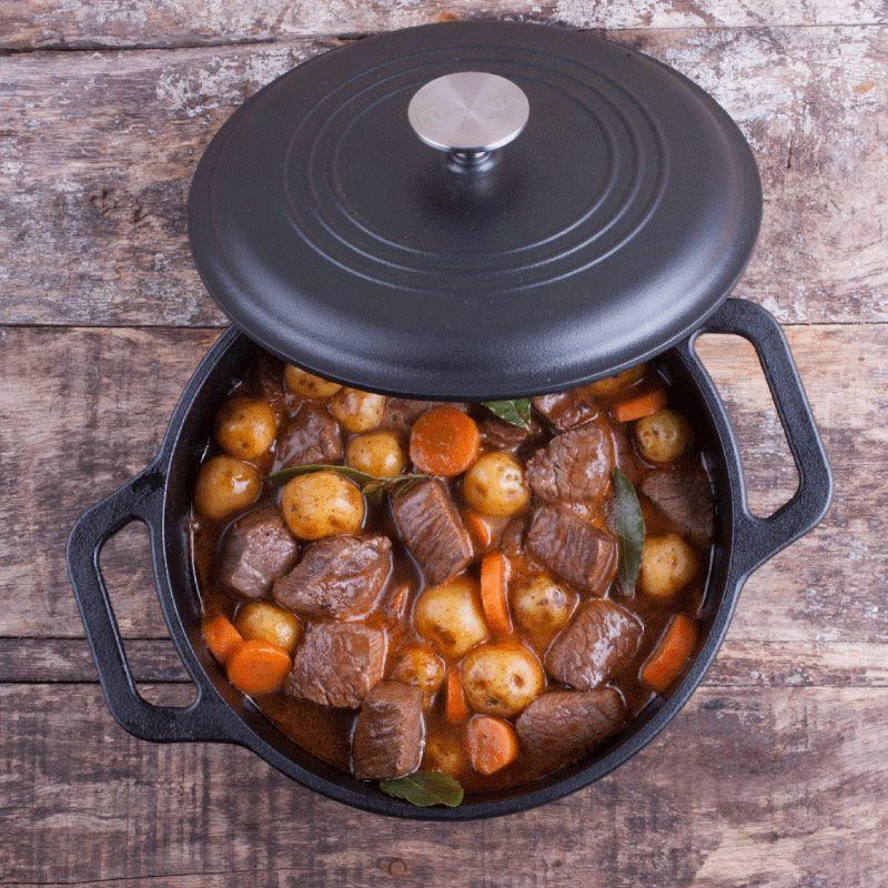 Horno Holandés de Hierro Fundido Esmaltada 3.8 Litros-4