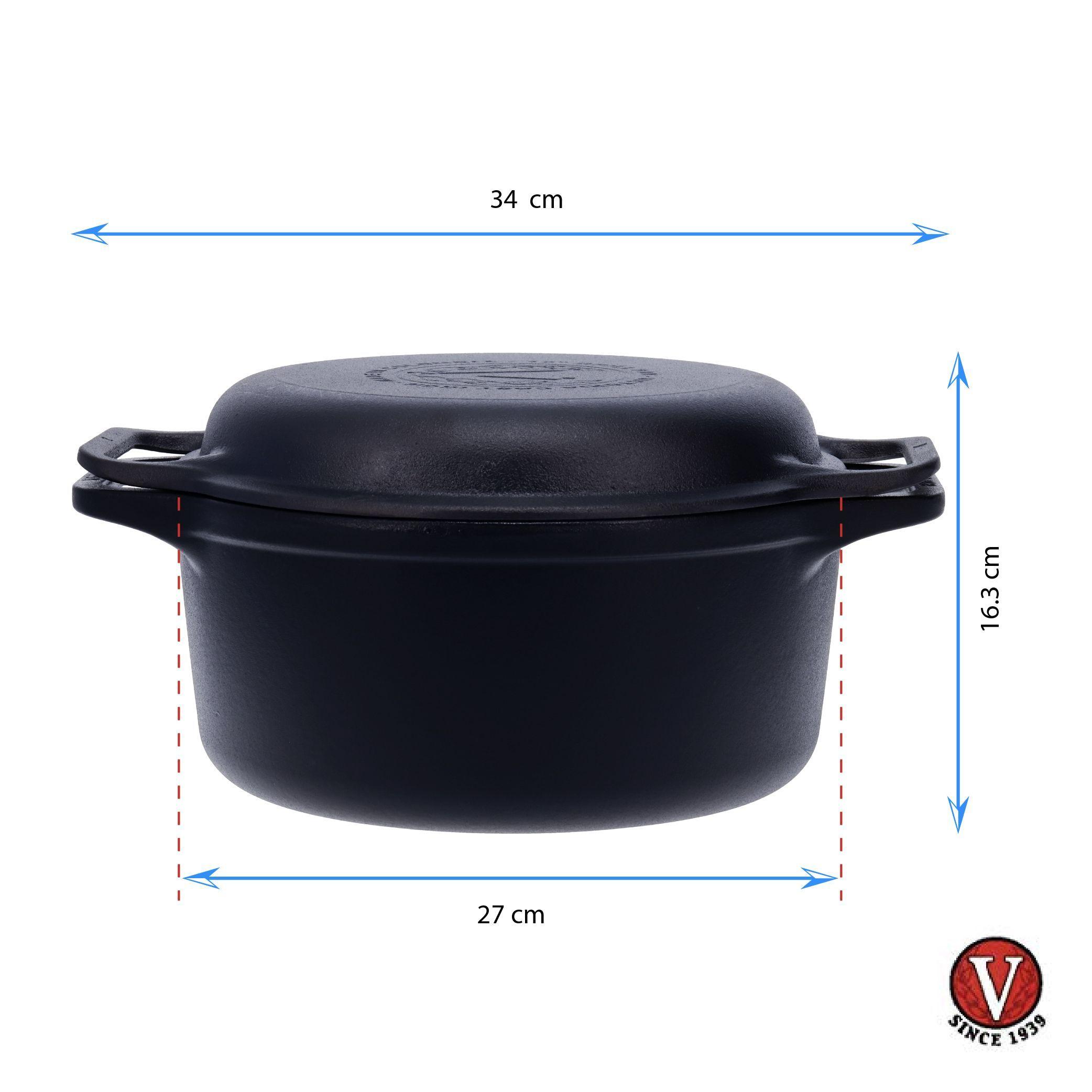 Combo Cooker de Hierro Fundido Precurado 5.7 L-4