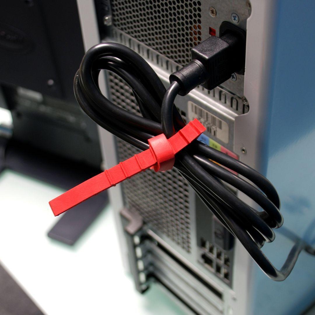 Set de 12 Amarra Cables Reutilizables.-6