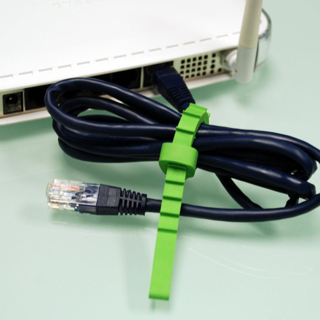 Set de 12 Amarra Cables Reutilizables.-4