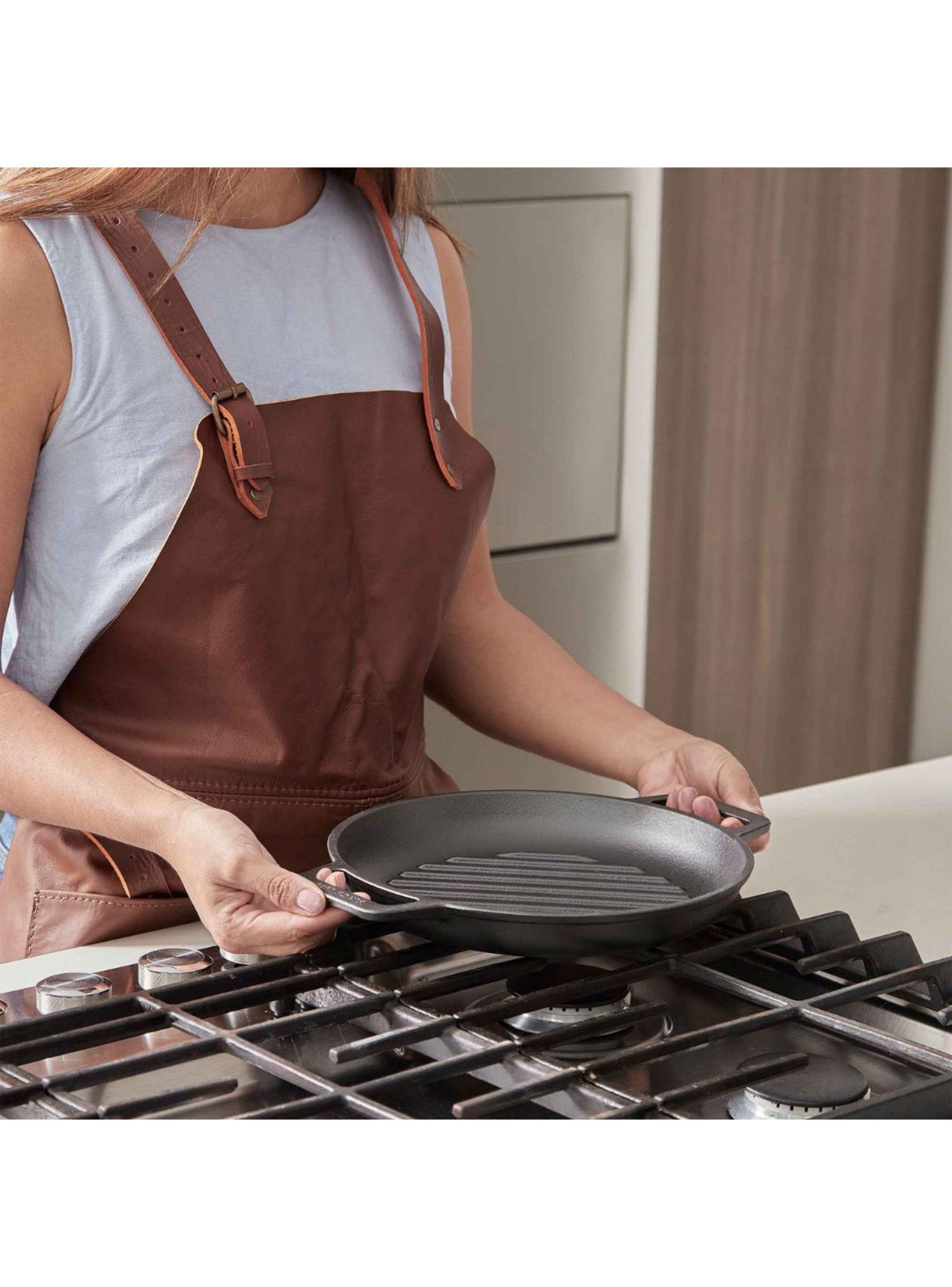 Sartén Victoria Redondo Grill 25 cm Hierro Fundido Precurado-7
