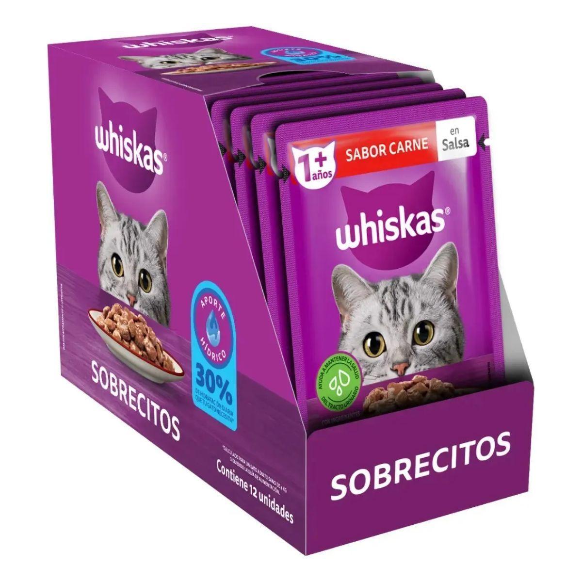Alimento Húmedo Carne Gato Adulto 85g Pack 12 Unidades-1