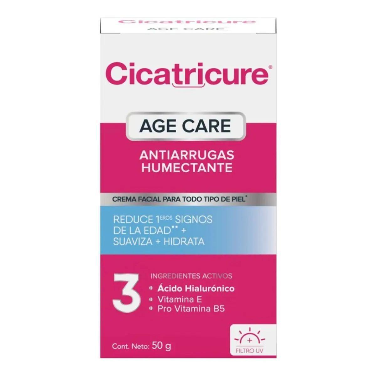Cicatricure Age Care 3 Crema Facial Antiarrugas Humectante 50g-0