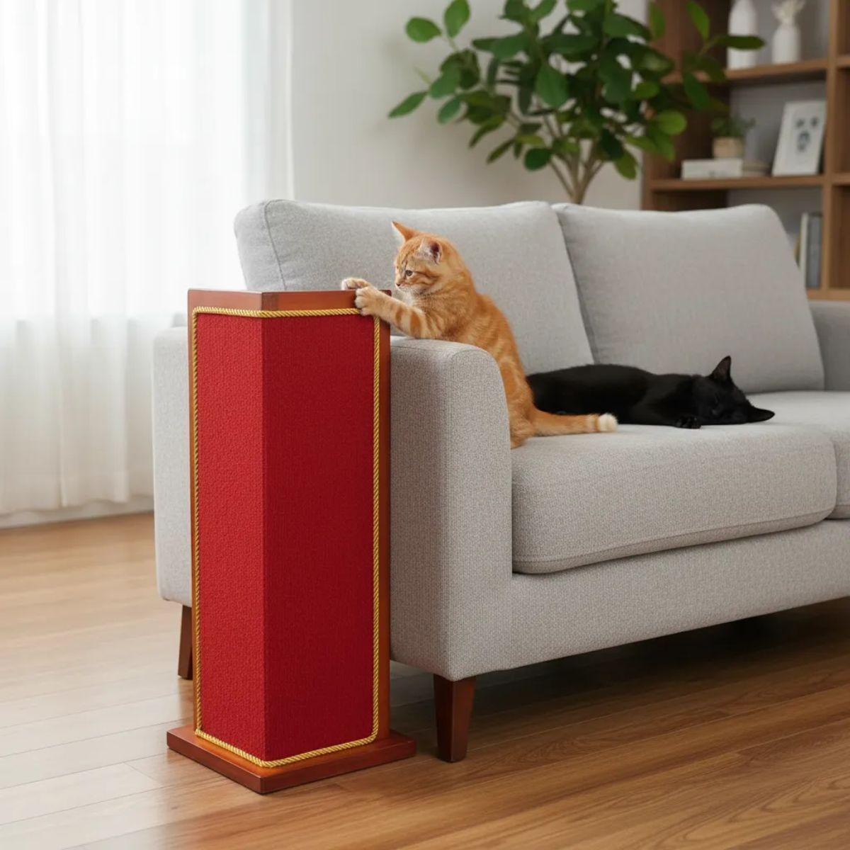 Rascador Para Gatos Protege Esquina De Sillón Muebles Cama-0