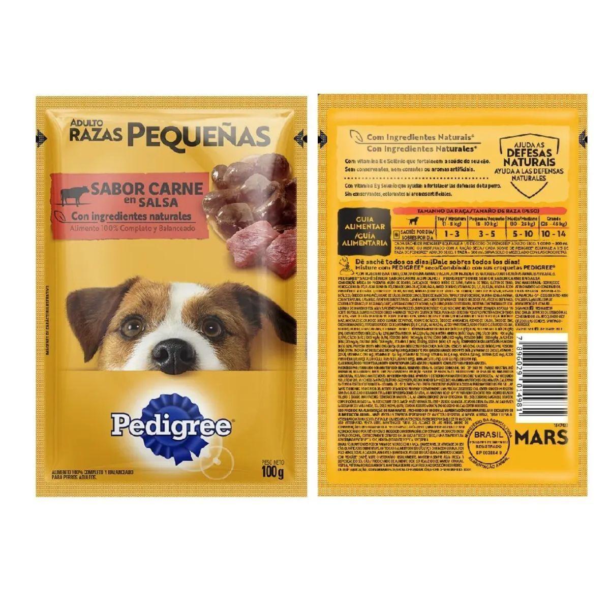 Alimento Húmedo Perro Adulto Raza Pequeña Sabor Carne Pack 12 x 100g-1