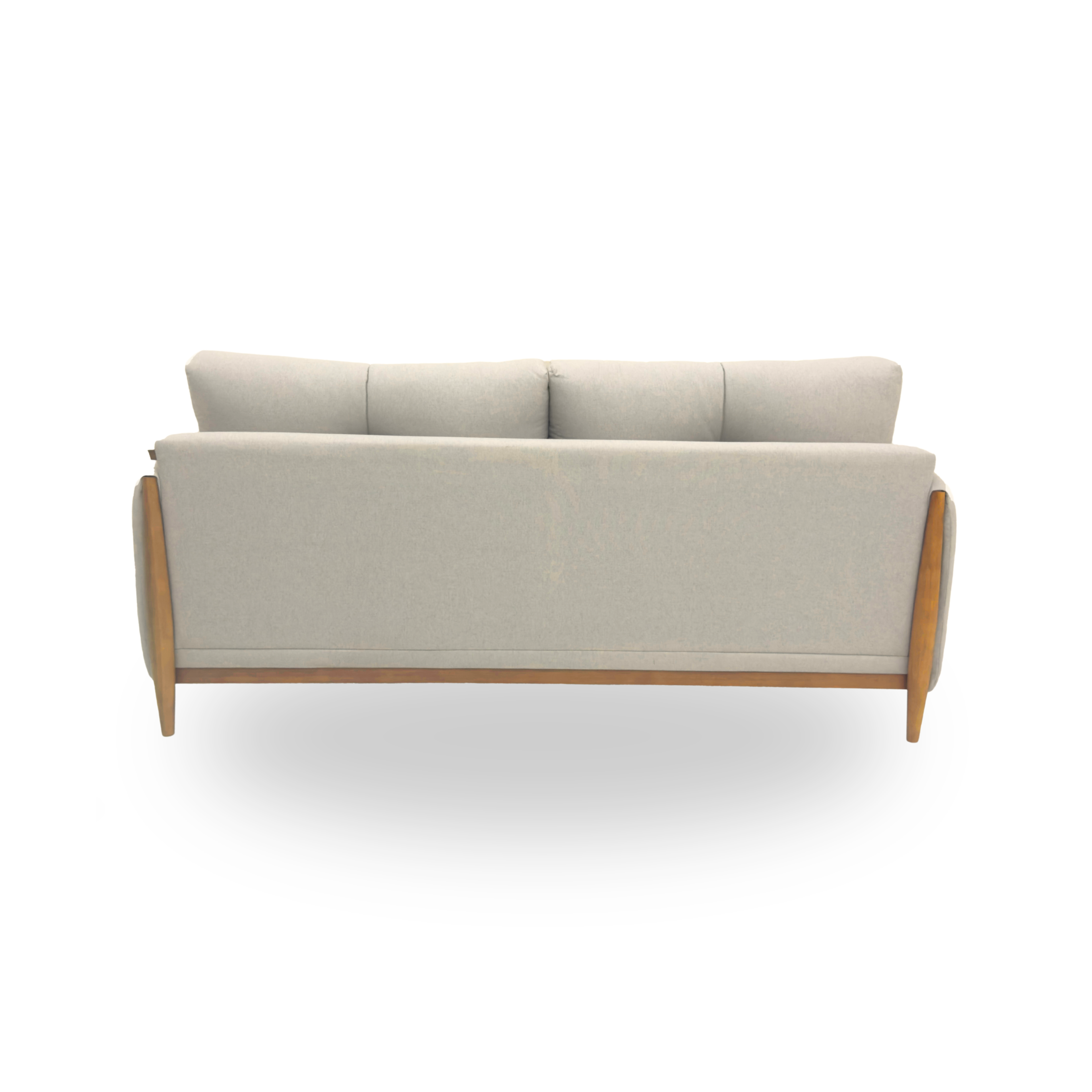 Sofá Otto 3C – Diseño moderno con tapizado de algodón color arena-5