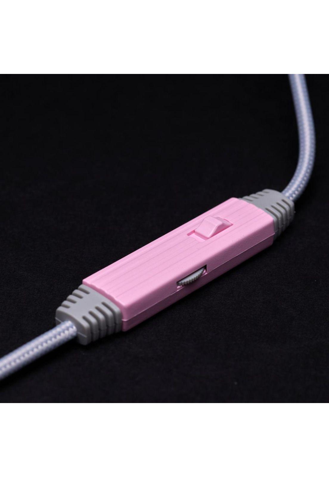 Audifonos Snake Gamer NJ340 Pink RGB PS4 PC Android 3.5 mm-4