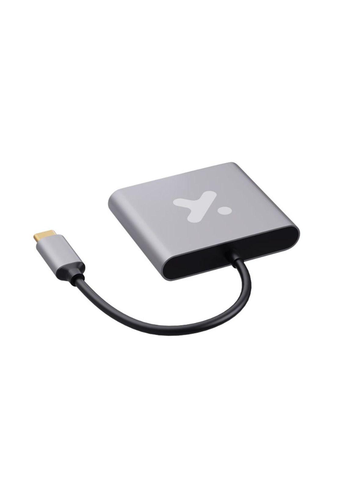 Adaptador USB-C 3 en 1 Xtech XTC-566 HDMI + USB-2