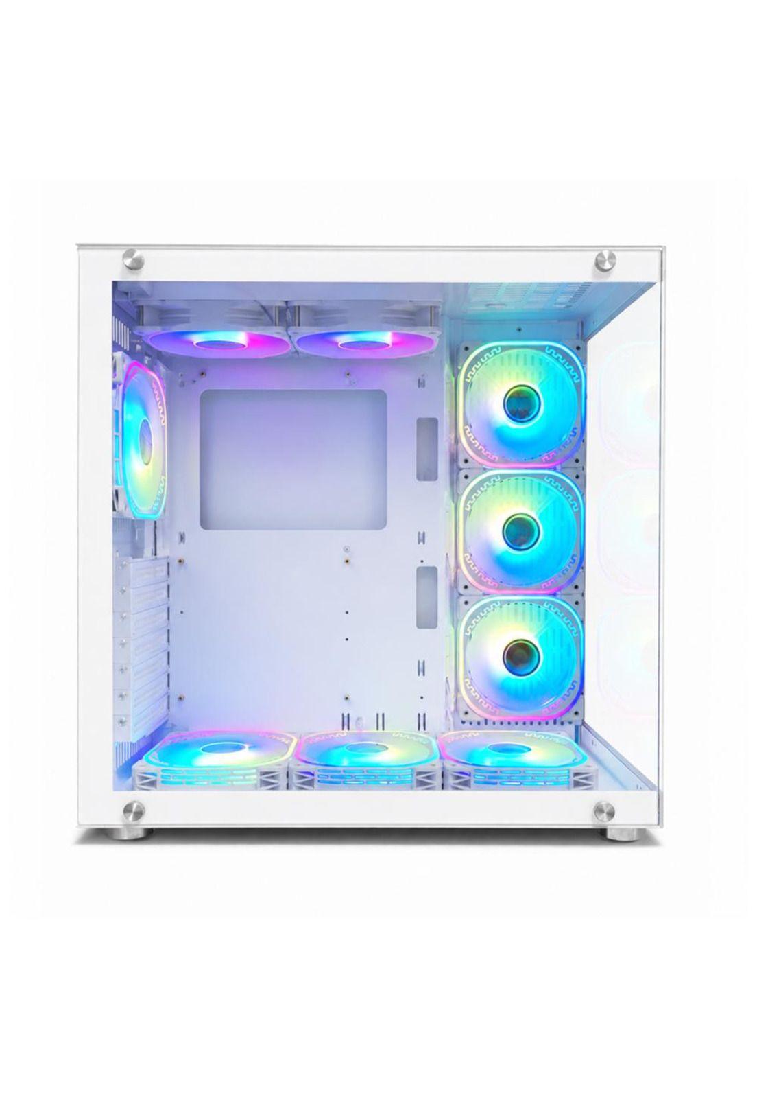 Gabinete Gamer Anilius Blanco ATX Mid Tower Vidrio Templado-2
