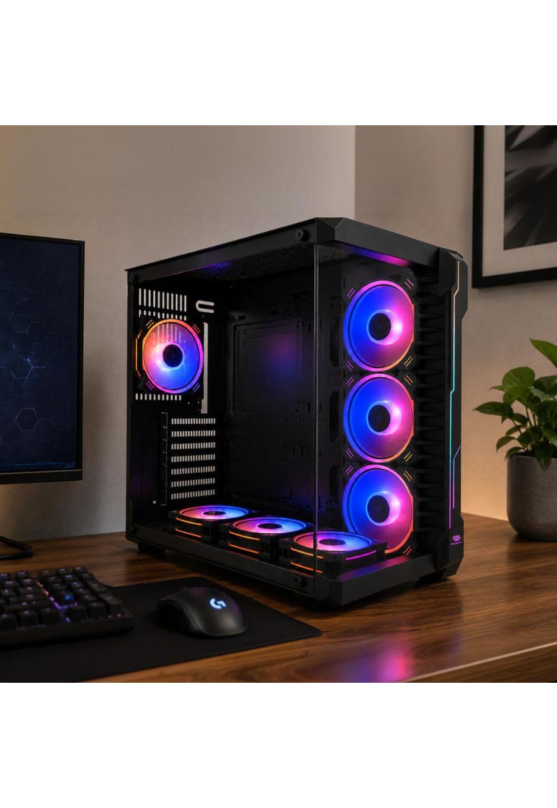 Gabinete Snake Gamer Atheris Black ATX  Vidrio Templado-3