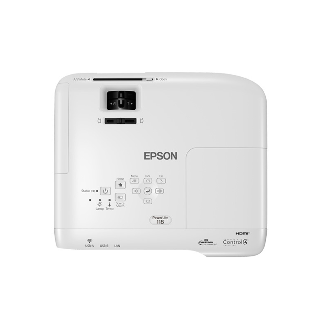 Proyector Epson PowerLite 118 V11HA03020 3.800 lm Dual HDMI-2