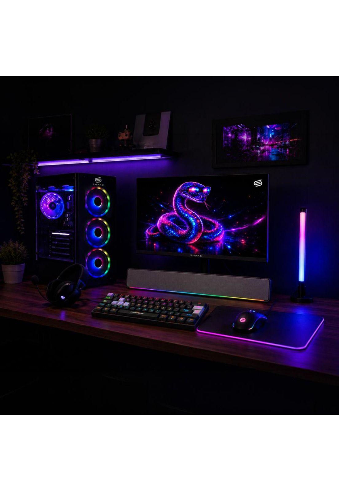 Pc Snake Gamer + Monitor 24 Ryzen 5 5600GT 16gb Ram 512gb-1