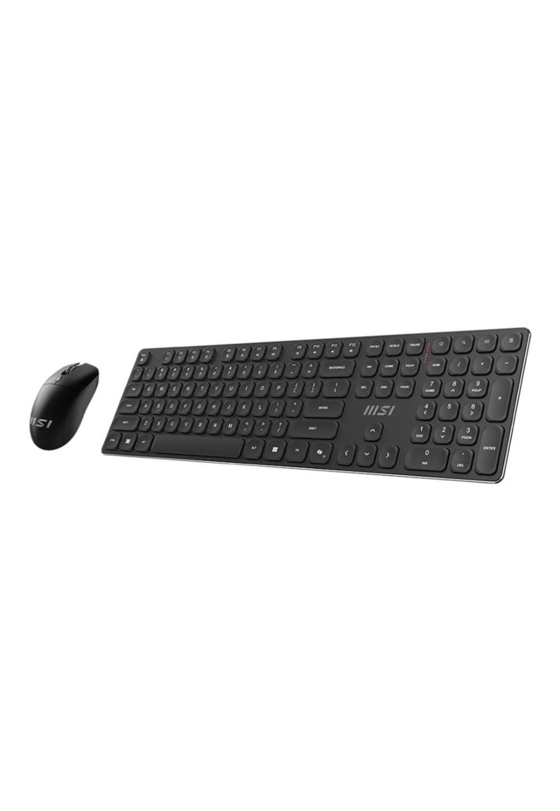 Kit Teclado y Mouse Inalámbrico MSI FORGE K210 Español Negro-3
