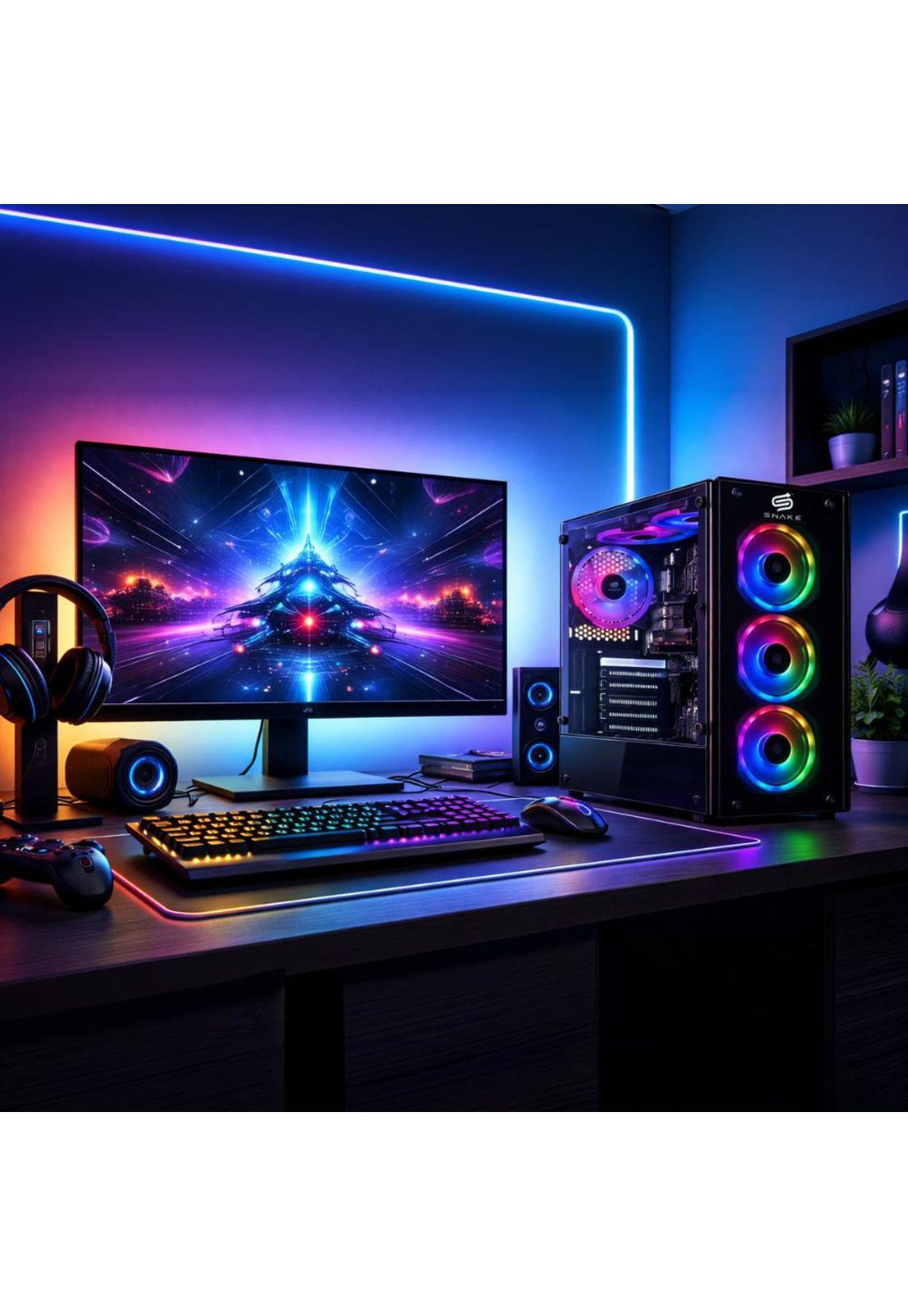 Pc Snake Gamer + Monitor 24 Ryzen 5 5600GT 16gb Ram 512gb-6