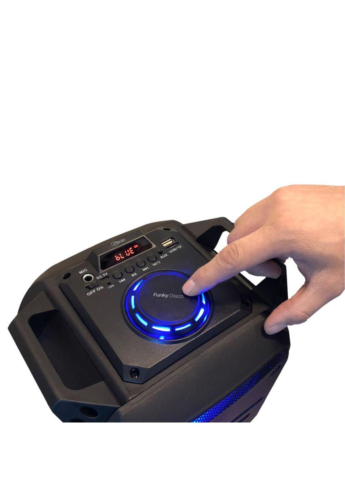 Parlante Karaoke Bluetooth Mlab Funky Disco Portátil con iluminación-2